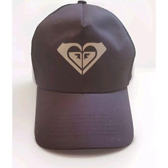 Roxy Snapback Unisex Hat Mesh Navy Blue Big Logo One Size - Picture 1 of 5